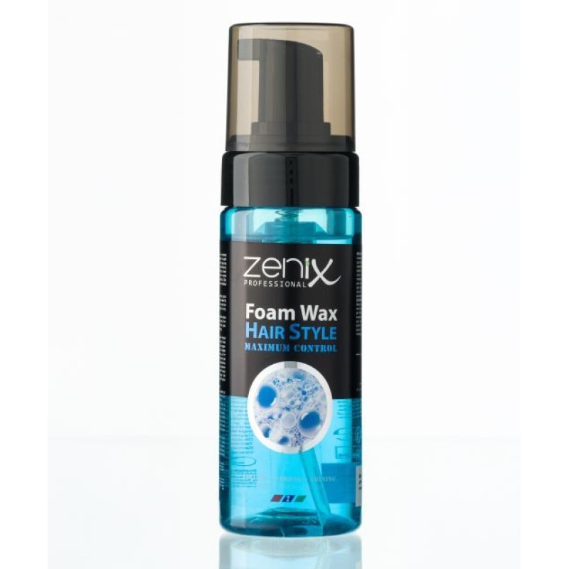 Zenix Men Series Hair Style Wax Foam Volume Strong Shine 150 ml