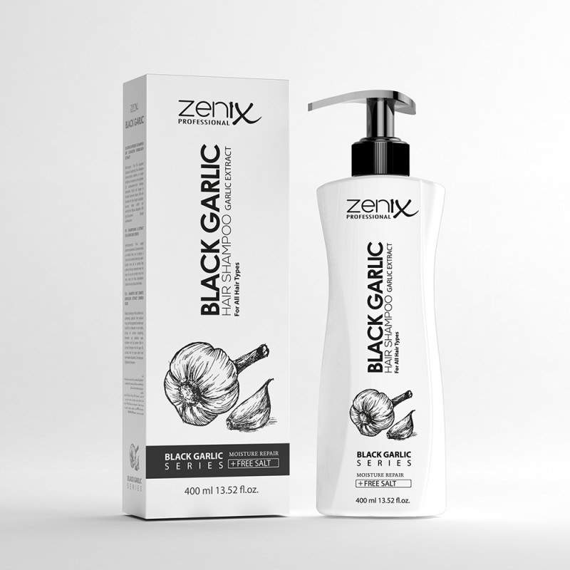 Zenix Hair Care Shampoo Black Garlic 400 ml
