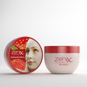 Zenix  Çilek Kokulu Kil Maske   350 g