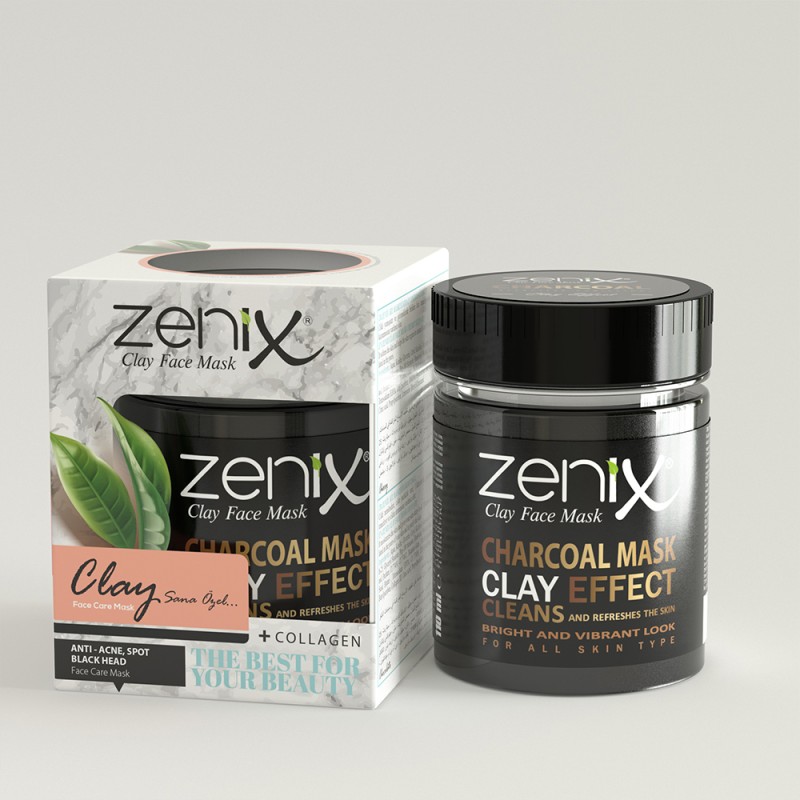 Zenix Clay Mask Natural Series Black 190 g