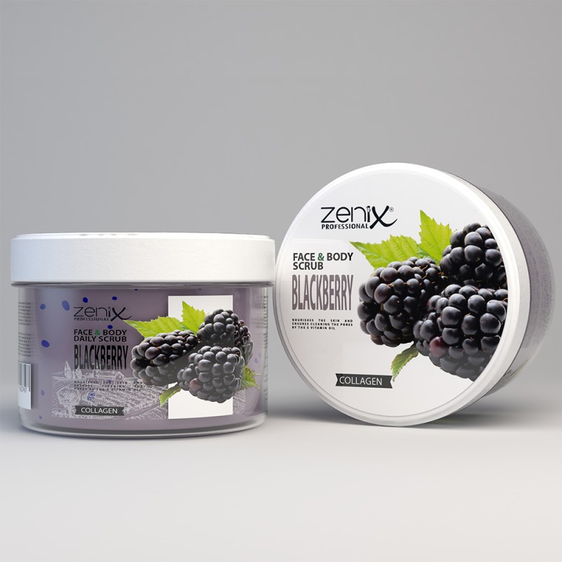 Zenix Face Skin Care Daily Scrub Blackberry 275 ml