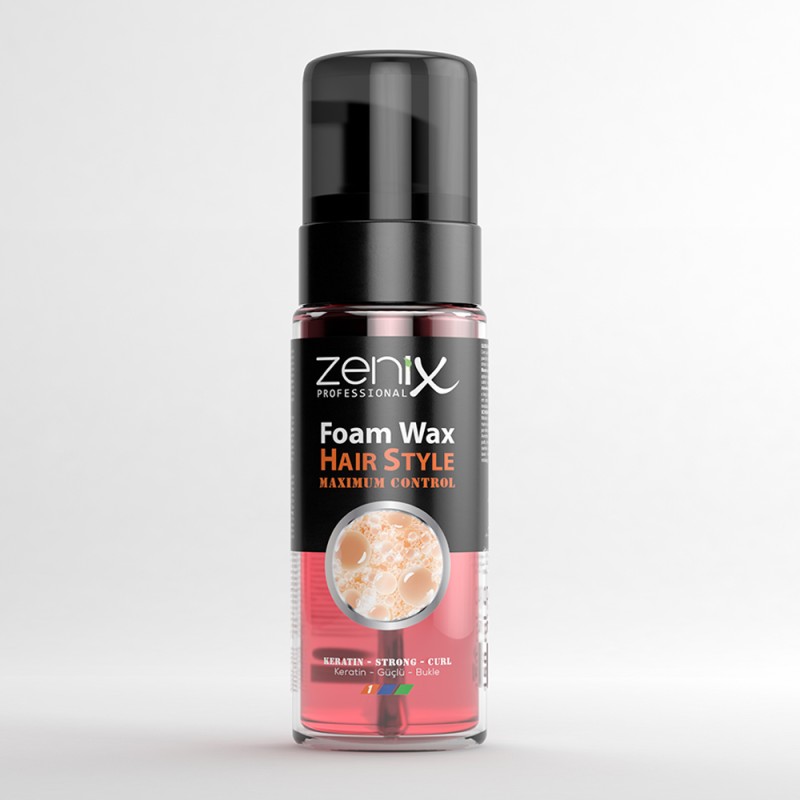 Zenix Men Series Hair Style Wax Foam Keratin Strong Curl 150 ml