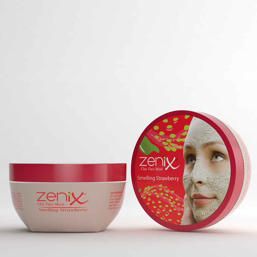 zenix clay face mask strawberry 350 g